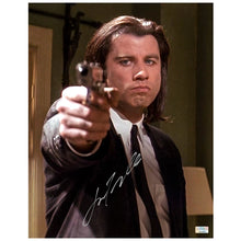 Load image into Gallery viewer, John Travolta Autographed Pulp Fiction Vincent Vega Hitman 11x14 Photo