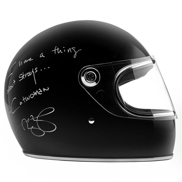 Zoe Kravitz Autographed Catwoman Selina Kyle Authentic Movie Helmet with Inscriptions