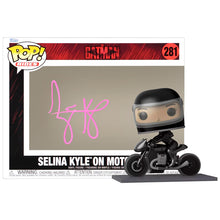 Load image into Gallery viewer, Zoe Kravitz Autographed 2022 The Batman Selina Kyle on Motorcycle Pop Vinyl Figure #281