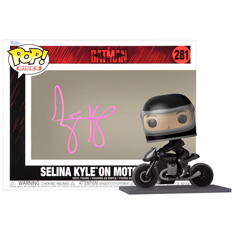 Zoe Kravitz Autographed 2022 The Batman Selina Kyle on Motorcycle Pop Vinyl Figure #281