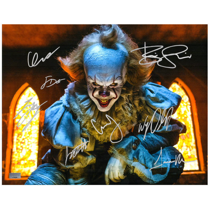 Bill Skarsgard and Cast Autographed 2017 IT Pennywise The Eater of Worlds 11x14 Photo