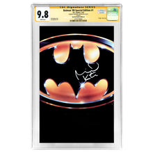 Load image into Gallery viewer, Michael Keaton Autographed 2023 Batman '89 Special Edition #1 Movie Logo Foil Variant Cover CGC SS 9.8