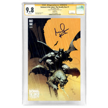 Load image into Gallery viewer, Michael Keaton Autographed 2023 Batman &amp; the Joker The Deadly Duo #1 Greg Capullo Cover CGC SS 9.8
