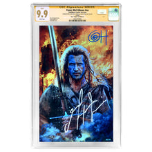 Load image into Gallery viewer, Mel Gibson, Greg Horn Autographed Fame: Braveheart #nn Virgin Foil Variant #/50 CGC SS 9.9