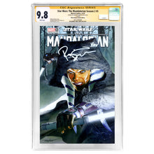 Load image into Gallery viewer, Rosario Dawson Autographed 2023 Star Wars: The Mandalorian Season 2 #5 Mike MayhewVariant CGC SS 9.8
