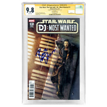 Load image into Gallery viewer, Benicio Del Toro Autographed 2018 Star Wars The Last Jedi DJ Most Wanted #1 Rod Reis Variant CGC SS 9.8