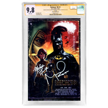 Load image into Gallery viewer, Michael Keaton, Michelle Pfeiffer Autographed 2021 Batman '89 #1 Clarke Variant CGC SS 9.8