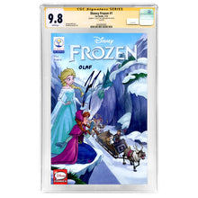 Load image into Gallery viewer, Josh Gad Autographed 2016 Disney Frozen #1 CGC SS 9.8