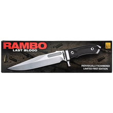 Load image into Gallery viewer, Sylvester Stallone Autographed HCG Rambo Last Blood Rare 1st Ed Numbered Survival Knife