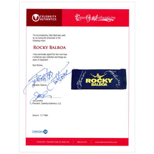 Load image into Gallery viewer, Stallone Autographed 2006 Rocky Balboa Production Used Personal Filming Chair Back