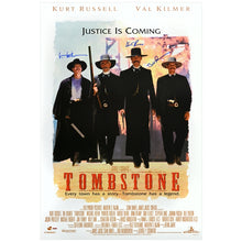 Load image into Gallery viewer, Kurt Russell, Val Kilmer Autographed 1993 Tombstone 27x 40 Single-Sided Movie Poster