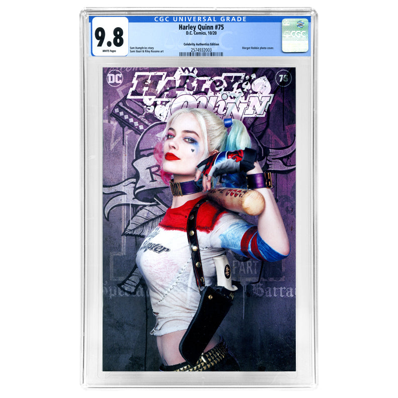 2020 Harley Quinn #75 Margot Robbie Variant Photo Cover CGC 9.8 (mint)