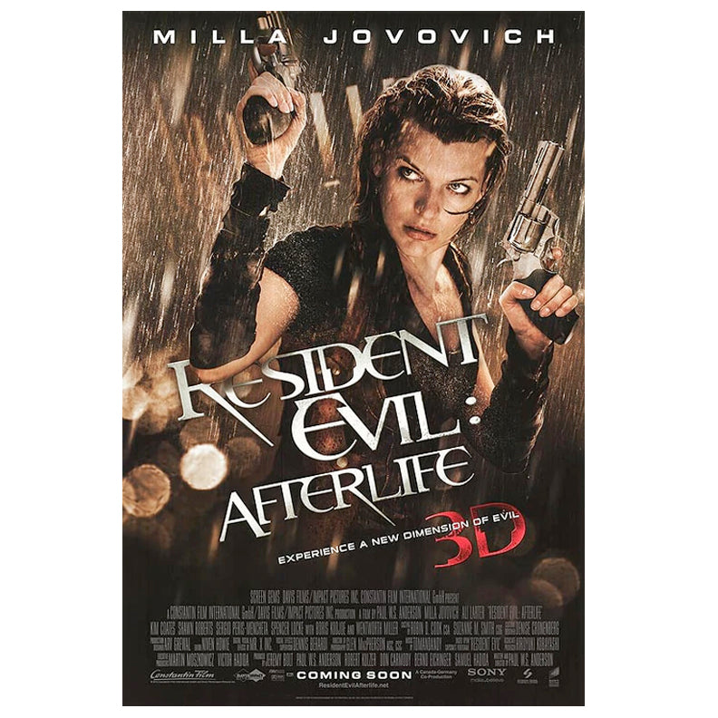 Milla Jovovich Autographed 2010 Resident Evil: Afterlife 27x40 Original Double-Sided B Movie Poster Pre-Order