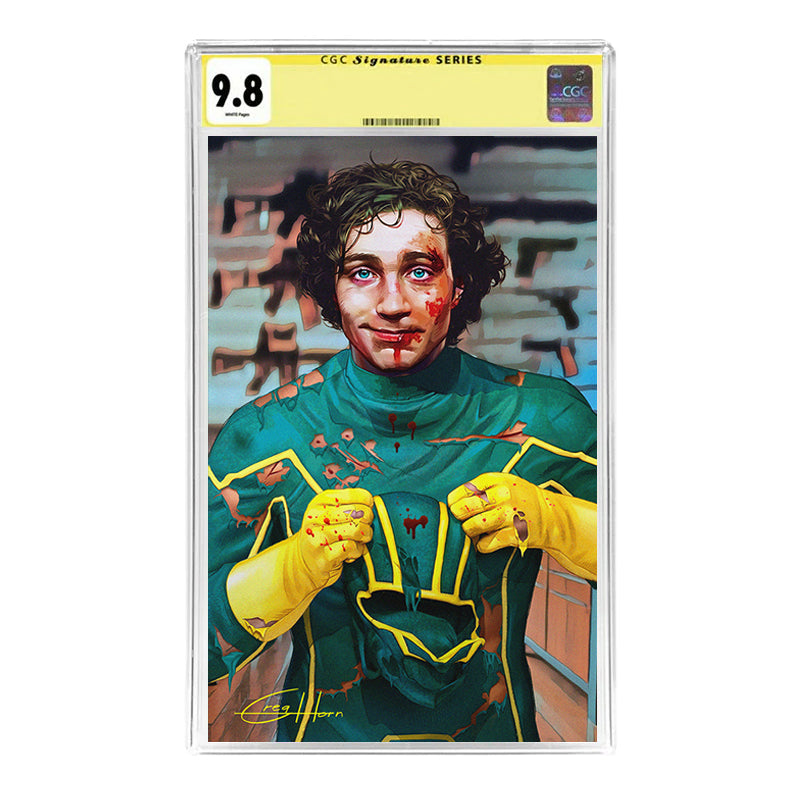 Aaron Taylor Johnson Autographed Greg Horn 2025 Kick Ass Virgin Cover CGC SS 9.8 Pre-Order