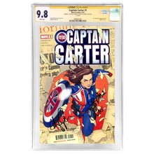 Load image into Gallery viewer, Hayley Atwell Autographed 2022 Captain Carter #1 CGC SS 9.8