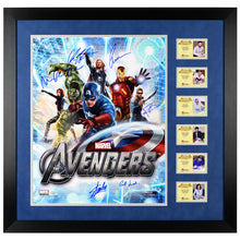 Load image into Gallery viewer, Stan Lee, Chris Evans, Hemsworth, Ruffalo Avengers Cast Autographed 16x20 Photo