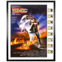 Load image into Gallery viewer, Michael J. Fox, Christopher Lloyd, Thomas Wilson, Lea Thompson, Claudia Wells Autographed 1985 Back to the Future 27x39 Single-Sided Movie Poster