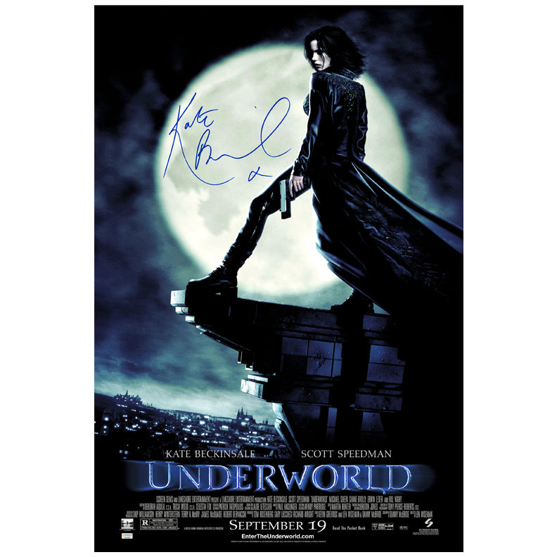 Kate Beckinsale Autographed 2003 Underworld Original 27x40 Double-Sided Movie Poster