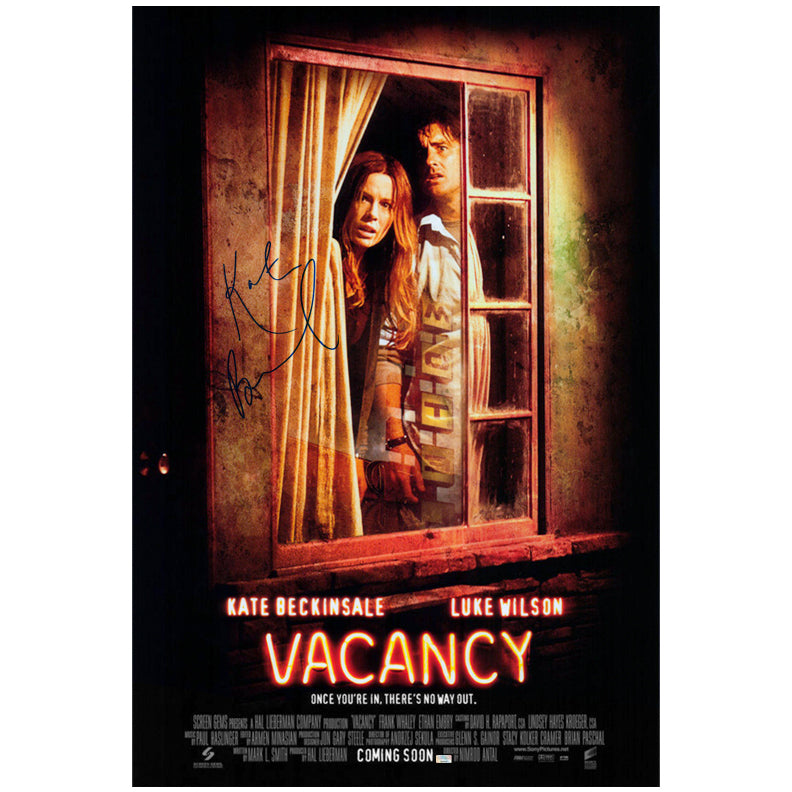 Kate Beckinsale Autographed 2007 Vacancy Original 27x40 Double-Sided Movie Poster A