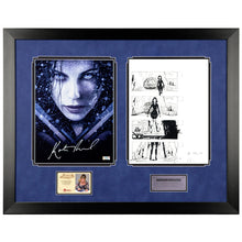 Load image into Gallery viewer, Kate Beckinsale Autographed 2006 Underworld Evolution 8.5x11 Photo and Storyboard Framed Display A19 with Beckinsale Signed Letter of Authenticity