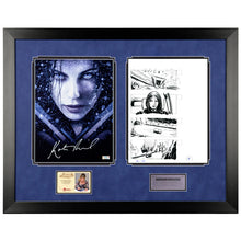 Load image into Gallery viewer, Kate Beckinsale Autographed 2006 Underworld Evolution 8.5x11 Photo and Storyboard Framed Display A22 with Beckinsale Signed Letter of Authenticity