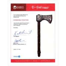 Load image into Gallery viewer, Kate Beckinsale Autographed 2006 Underworld Evolution Screen Used Elder's Battle Axe