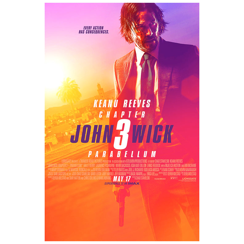 Halle Berry Autographed 2019 John Wick Chapter 3 Parabellum Original 27x40 Final Movie Poster Pre-Order