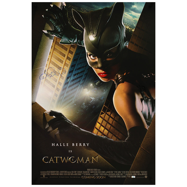 Halle Berry Autographed 2004 Catwoman Original 27x40 Final Movie Poster