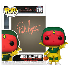 Load image into Gallery viewer, Paul Bettany Autographed WandaVision Vision Halloween Pop Vinyl Figure #716