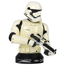 Load image into Gallery viewer, John Boyega Autographed Gentle Giant Star Wars First Order Stormtrooper Mini-Bust with FN-2187