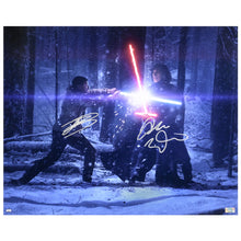 Load image into Gallery viewer, John Boyega, Adam Driver Autographed 2015 Star Wars The Force Awakens Finn vs Kylo Ren 16x20 Photo