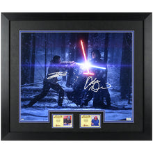 Load image into Gallery viewer, John Boyega, Adam Driver Autographed 2015 Star Wars The Force Awakens Finn vs Kylo Ren 16x20 Photo
