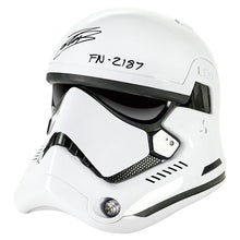 Load image into Gallery viewer, John Boyega Autographed Star Wars The Black Series First Order Stormtrooper Helmet with FN-2187 Inscription