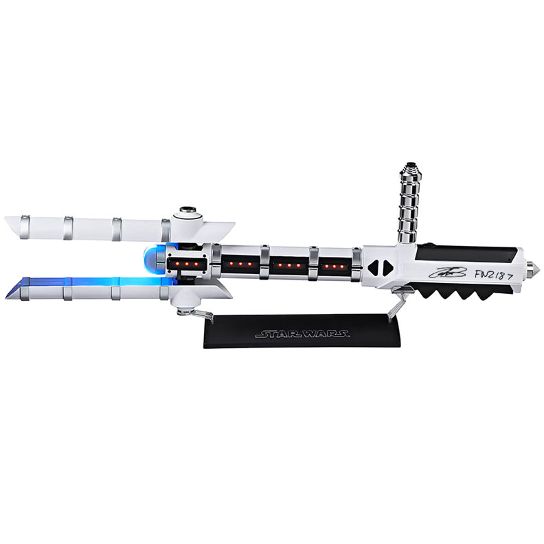 John Boyega Autographed Star Wars The Black Series Force FX Stormtrooper Z6 Riot Control Baton with FN-2187