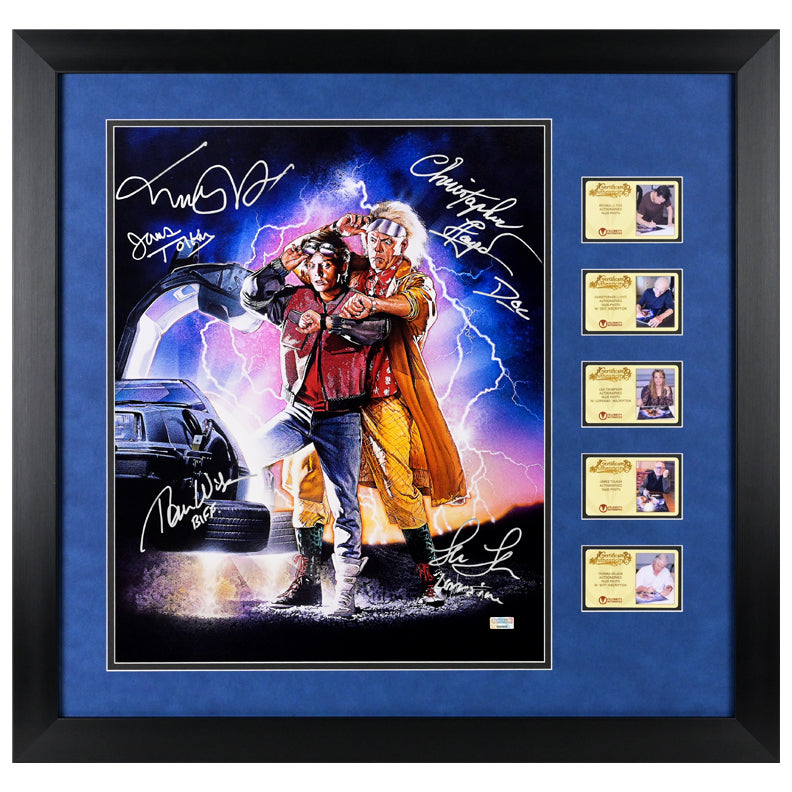 Michael J. Fox, Christopher Lloyd & Cast Autographed Back to the