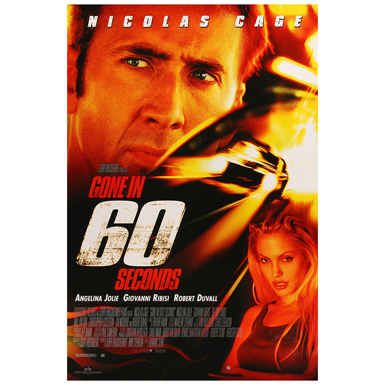 Nicolas Cage Autographed 2000 Gone In 60 Seconds 16x24 Movie Poster Pre-Order