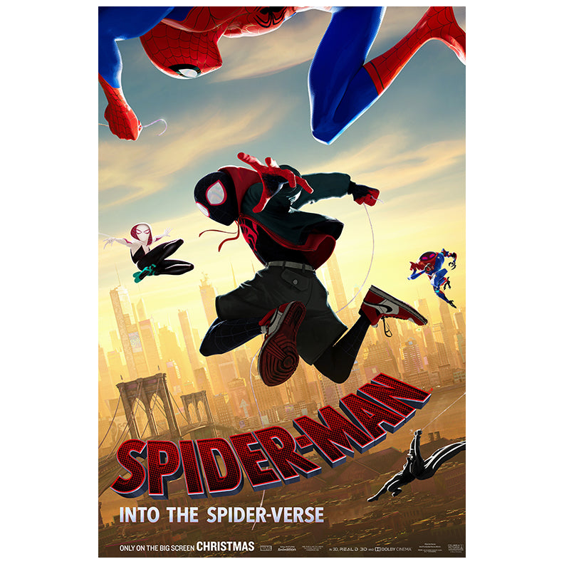 Nicolas Cage Autographed 2018 Spider-Man Into The Spider-Verse Original 27x40 Double-Sided Movie Poster Pre-Order