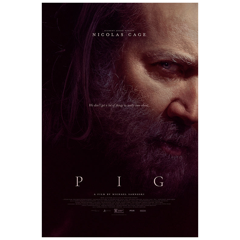 Nicolas Cage Autographed 2021 Pig 16x24 Movie Poster Pre-Order