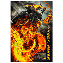 Load image into Gallery viewer, Nicolas Cage Autographed 2011 Ghost Rider Spirit of Vengeance Original 27x40 Double-Sided Movie Poster