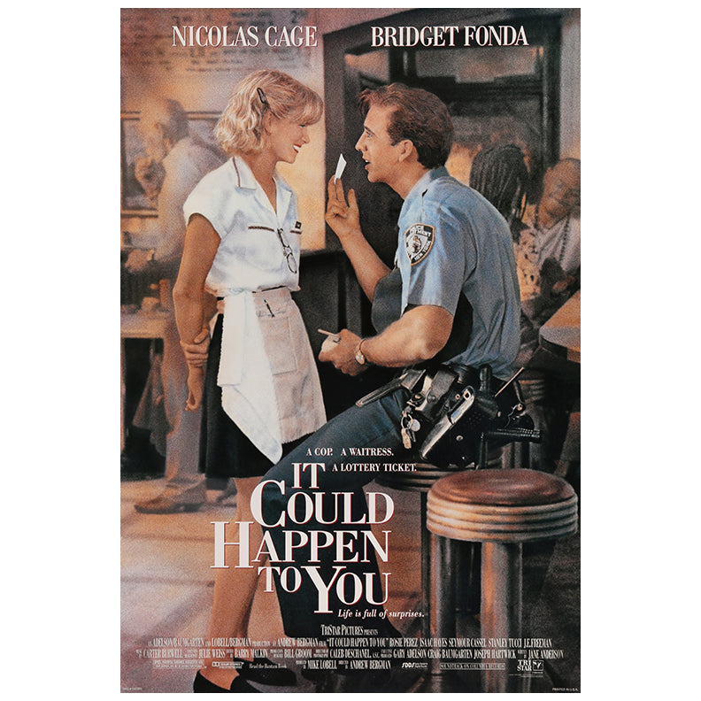 Nicolas Cage Autographed 1994 It Could Happen To You Original 27x40 Single-Sided Movie Poster Pre-Order