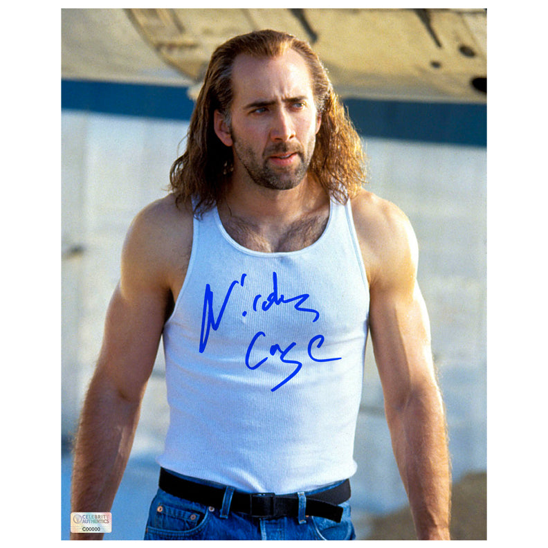 Nicolas Cage Autographed 1997 Con Air Cameron Poe 8x10 Photo
