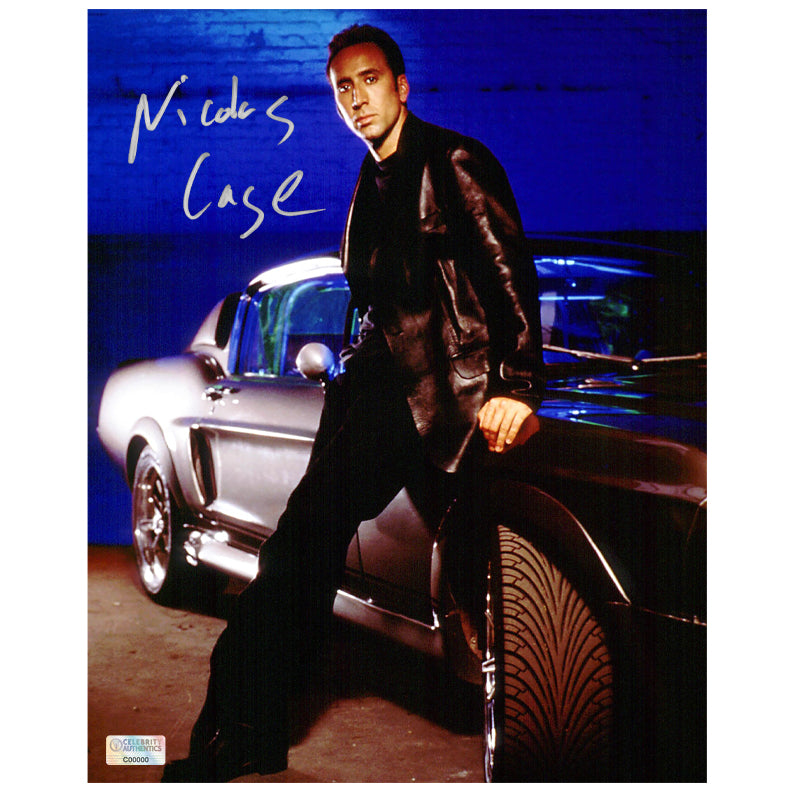 Nicolas Cage Autographed 2000 Gone In 60 Seconds Memphis and Eleanor 8x10 Photo