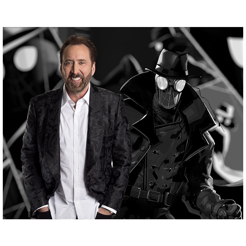 Nicolas Cage Autographed 2018 Spider-Man Into The Spider-Verse Noir 8x10 Photo Pre-Order