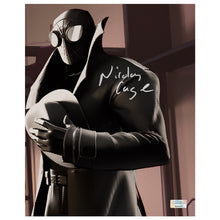 Load image into Gallery viewer, Nicolas Cage Autographed 2018 Spider-Man Into The Spider-Verse Noir 8x10 Scene Photo