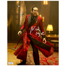 Load image into Gallery viewer, Nicolas Cage Autographed 2023 Renfield Dracula 8x10 Photo