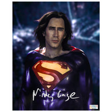 Load image into Gallery viewer, Nicolas Cage Autographed 2023 The Flash Superman 8x10 Photo