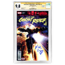 Load image into Gallery viewer, Nicolas Cage Autographed 2018 Damnation Ghost Rider #1 Crain Variant CGC SS 9.8