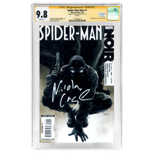 Load image into Gallery viewer, Nicolas Cage Autographed 2009 Spider-Man Noir #1 CGC SS 9.8 1st Appearance of Noir!