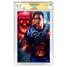 Load image into Gallery viewer, Nicolas Cage Autographed Fame Nicolas Cage #nn Greg Horn Ghost Rider Virgin CGC SS 9.9