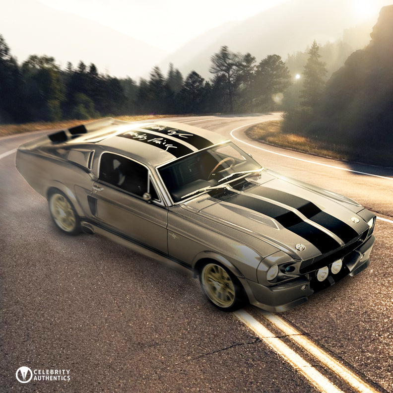 Nicolas Cage Autographed Greenlight 1967 Ford Mustang Eleanor Gone In 60 Seconds 1:12 Scale Resin Car with Character Name